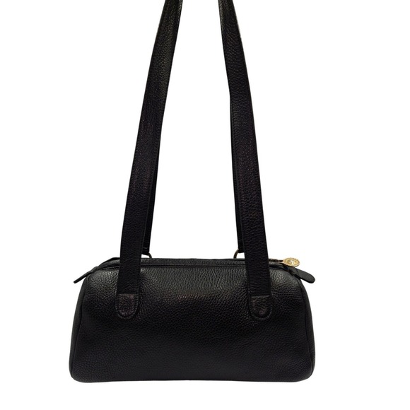 Gianni Versace  Vintage Black Pebbled Leather Medusa Shoulder Bag Gold Hardware - Picture 3 of 12